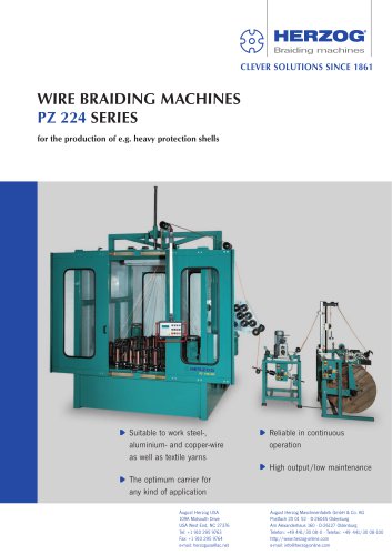 Wire braiding machine type PZ 1/48-224