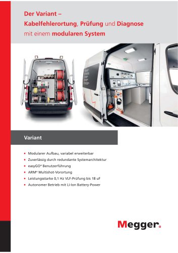 MODULARES SYSTEM FÜR FEHLERORTUNG, PRÜFUNG UND DIAGNOSE | VARIANT