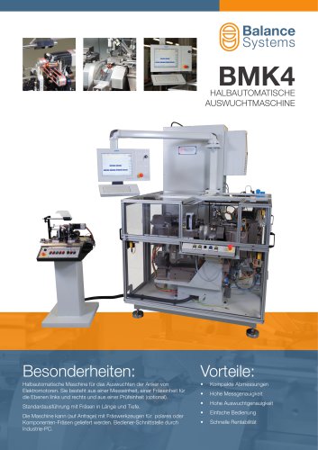 BMK4 - Halbautomatische Auswuchtmaschine