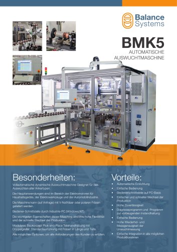 BMK5 Automatische Auswuchtmaschine