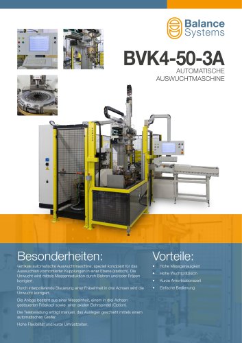 BVK4-50-3A - Automatische Auswuchtmaschine