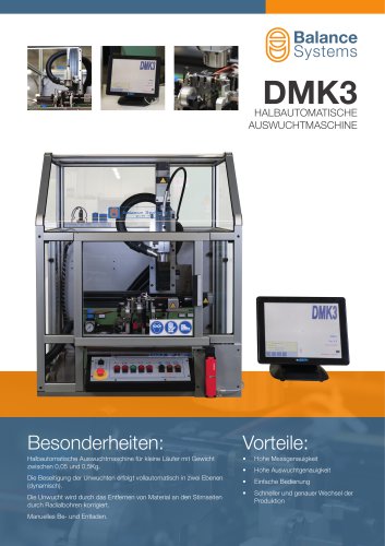 DMK3 Halbautomatische Auswuchtmaschine