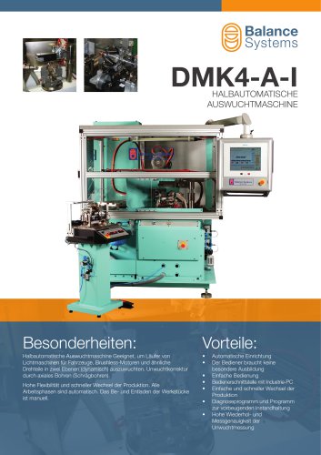 DMK4-A-I HALBAUTOMATISCHE ROTORENWUCHTMASCHINE