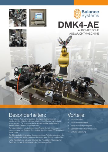 DMK4-AE Automatische Auswuchtmaschine