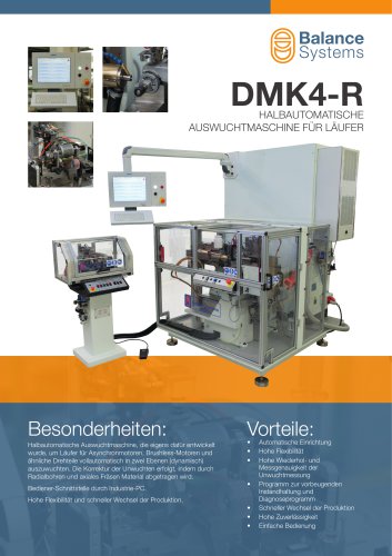 DMK4-R HALBAUTOMATISCHE ROTORENWUCHTMASCHINE