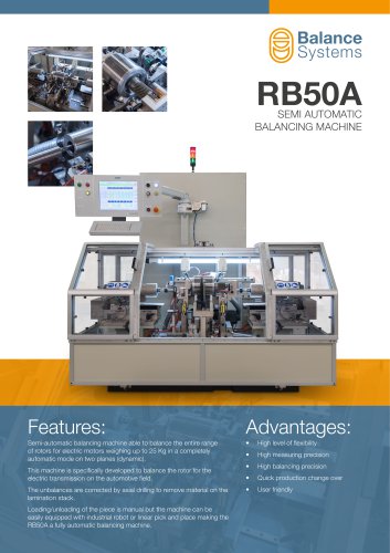 RB50A Automatic and semi-automatic balancing machine