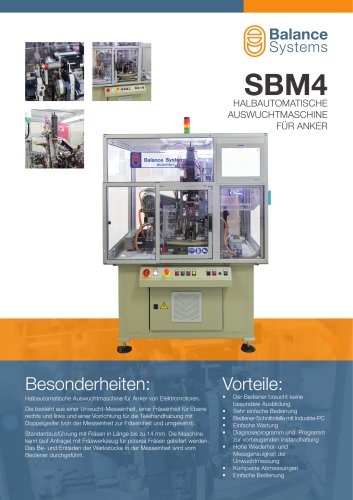 SBM4 HALBAUTOMATISCHE WUCHTMASCHINE FÜR ANKER