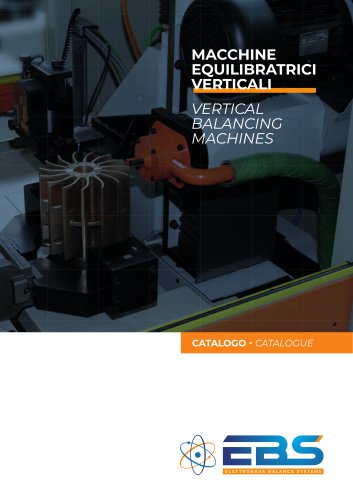 Vertical balancing machine EN-IT