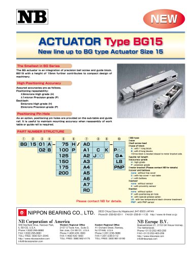 Actuator BG15