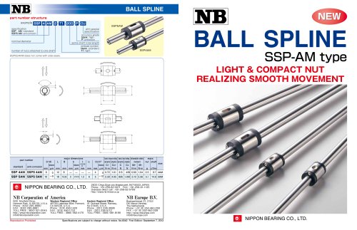 BALL SPLINE SSP-AM type