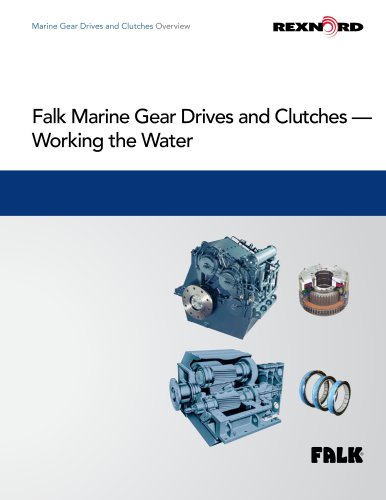 Falk Marine Gear Drives and Clutches ? Working the Water