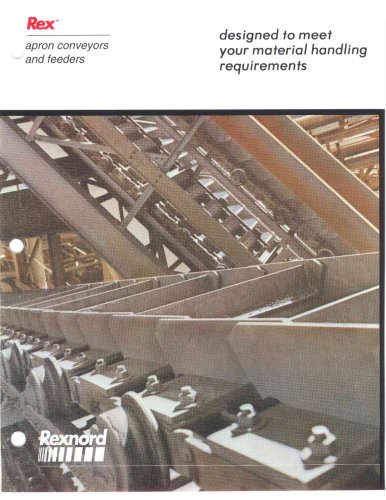 Rexnord® Apron Conveyors and Feeder Catalog 