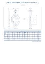 CHEMIE-ZWISCHENFLANSCHKLAPPE TYP T 211-C - 2