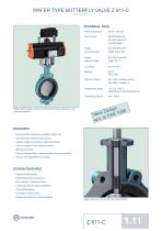 WAFER TYPE BUTTERFLY VALVE Z 611-C