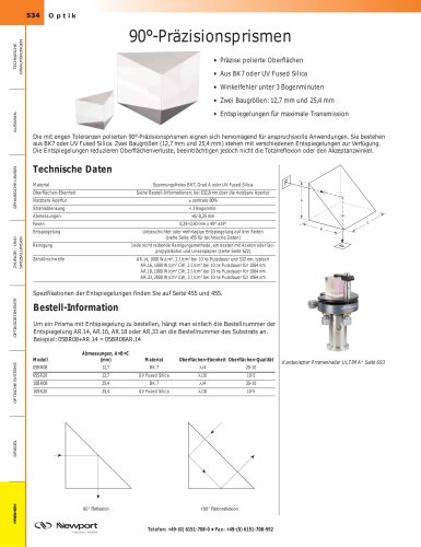 90°-Präzisionsprismen