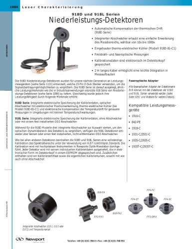 918D und 918L Serien Niederleistungs-Detektoren