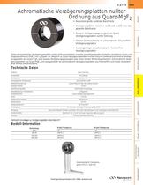 Achromatische Verzögerungsplatten nullter Ordnung aus Quarz-MgF2 - 1