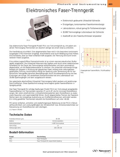 Elektronisches Faser-Trenngerät