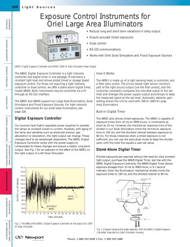 Exposure Control Instruments for Large Area Illuminators  