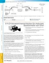 F-Zahl Adapter von Oriel, X-Y-Z-Fokussierlinseneinheiten für modulare Spektrometer von Oriel - 2