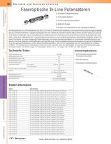 Faseroptische In-Line Polarisatoren - 1