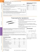 Faseroptische Isolatoren - 1