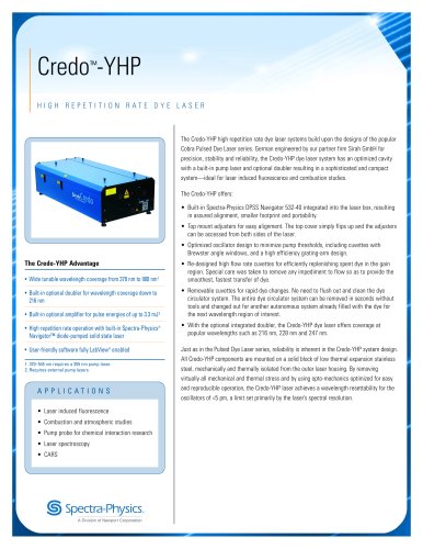 High repetition rate dye laser-Credo™-YHP