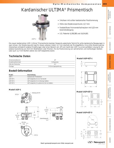 Kardanischer ULTIMA® Prismentisch