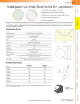 Nicht-polarisierende Strahlteiler für Laserlinien - 1