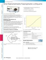 Oriel Radiometrische Faseroptische Lichtquelle - 1