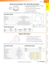 Referenzplatten für Interferometer - 1
