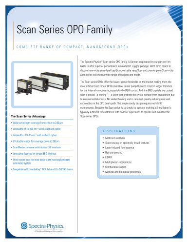 Scan Series Nanosecond OPO Family