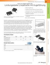 Serie M-423/M-433/M-443 Leistungsstarke Lineartische mit Kugelführung - 1