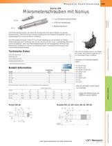 Serie SM Mikrometerschrauben mit Nonius - 1