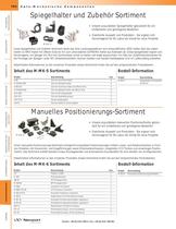 Spiegelhalter und Zubehör Sortiment, Manuelles Positionierungs-Sortiment - 1