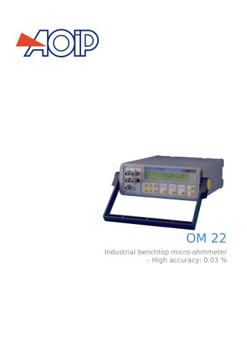 OM 22 benchtop micro-ohmmeter