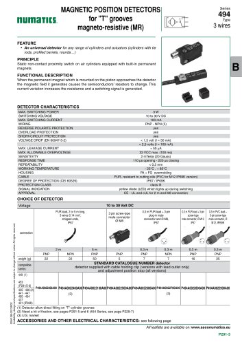 Cylinders & Actuators-Mountings and sensors-494-Magneto-resistive type (MR)