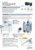 Mini-Vacuum Pumps With ASR, LEMP Series