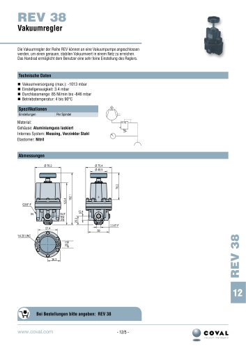 Vakuumregler, Reihe REV38