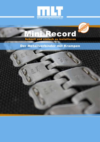 Mini Record : Der Metallverbinder mit Krampen