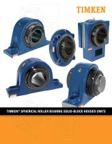 Timken Spherical Roller Bearing Solid-block Housed Unit Catalog