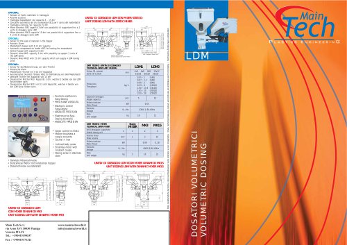 DOSING UNITS LDM / DOSATORI MASTER