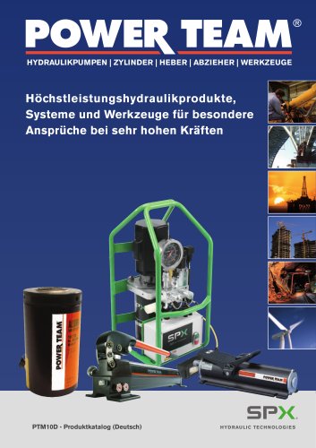 Höchstleistungshydraulikprodukte,  Systeme und Werkzeuge für besondere  Ansprüche bei sehr hohen Kräften