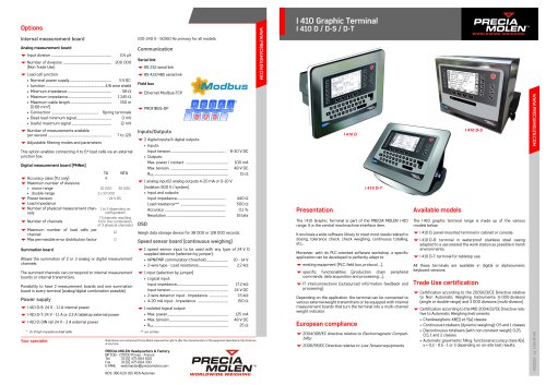 Graphic Terminal I 410 D / D-S / D-T