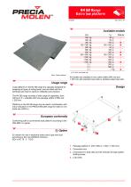 Low profile platform scale R4 SB Range