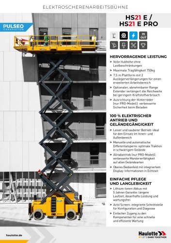 HS21 E PRO datasheet