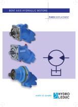 Bent axis hydraulic motors - Fixed displacement