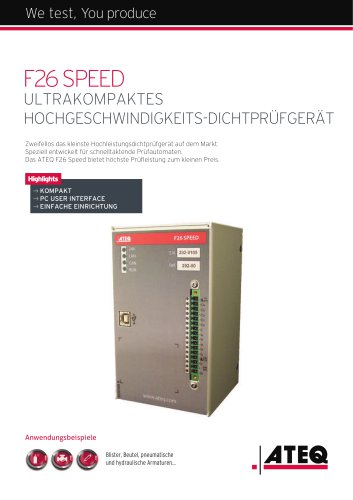 differenzdruckmessgeraete F26 SPEED