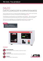 DURCHFLUSSMESSGERÄT IN KOMPAKTER BAUWEISE | D620