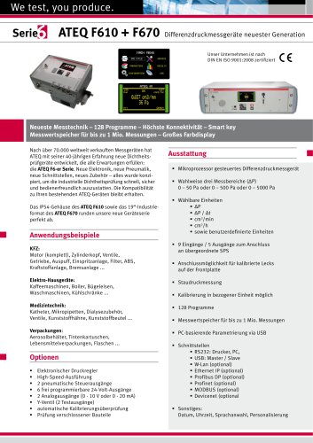 F 670 Differenzdruckmessgerät